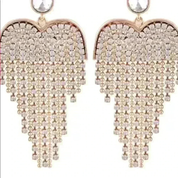 Guess new gold tone Crystal Chandelier Ear… - Picture 3 of 3